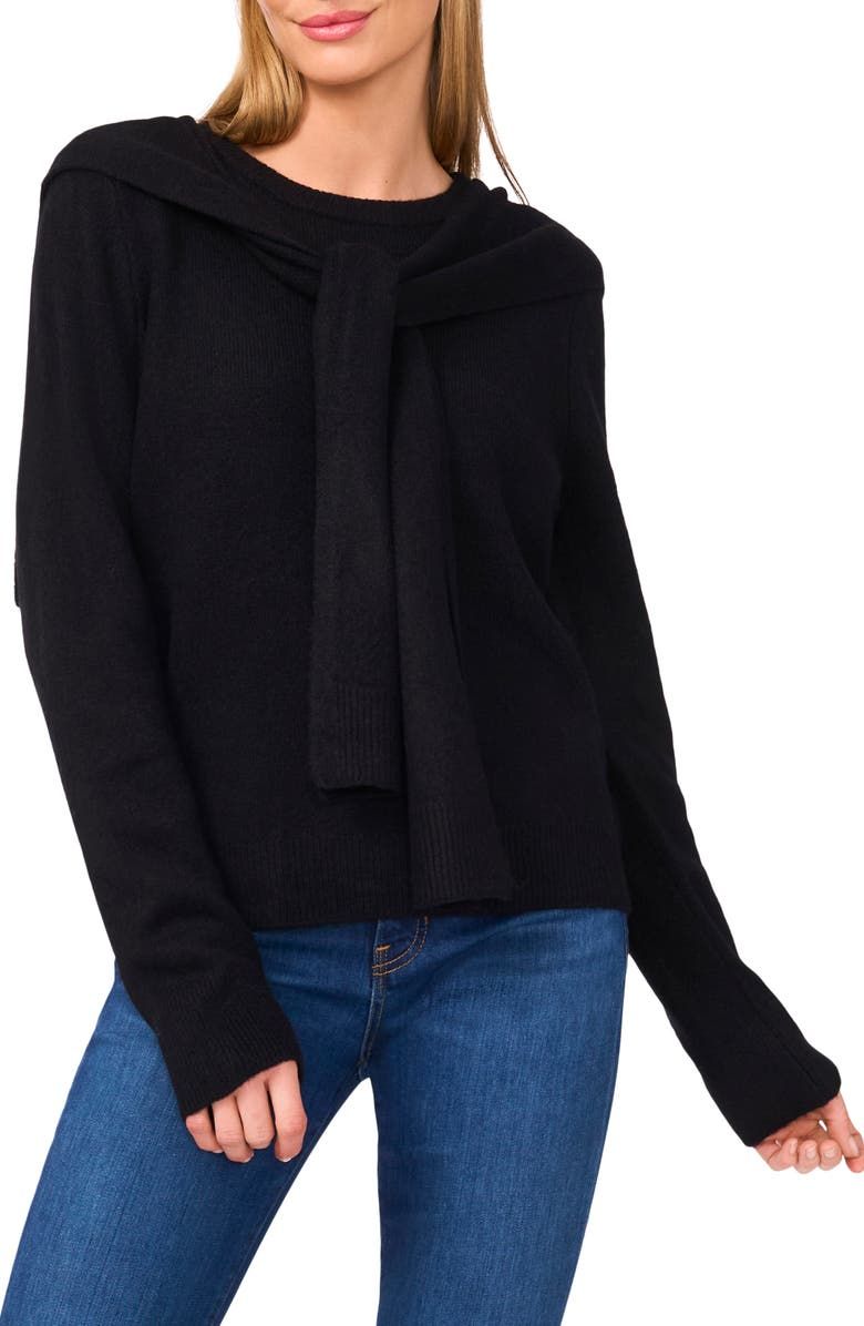 Shoulder Wrap Detail Sweater