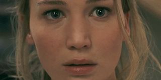 Jennifer Lawrence close up intense face in mother!