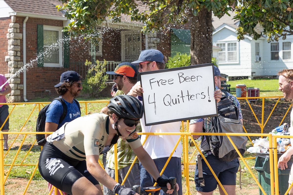 Cry Baby Hill is full of fans providing encouragement...of sorts.