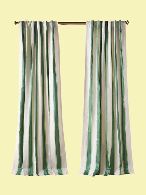Woven Rugby Stripe Curtain