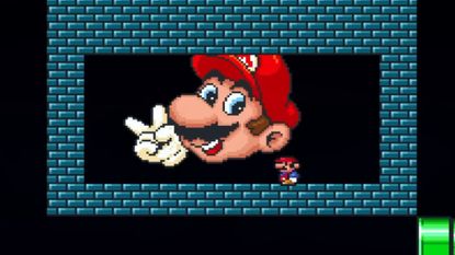 A glitched level in the Super Mario All-Stars version of The Lost Levels