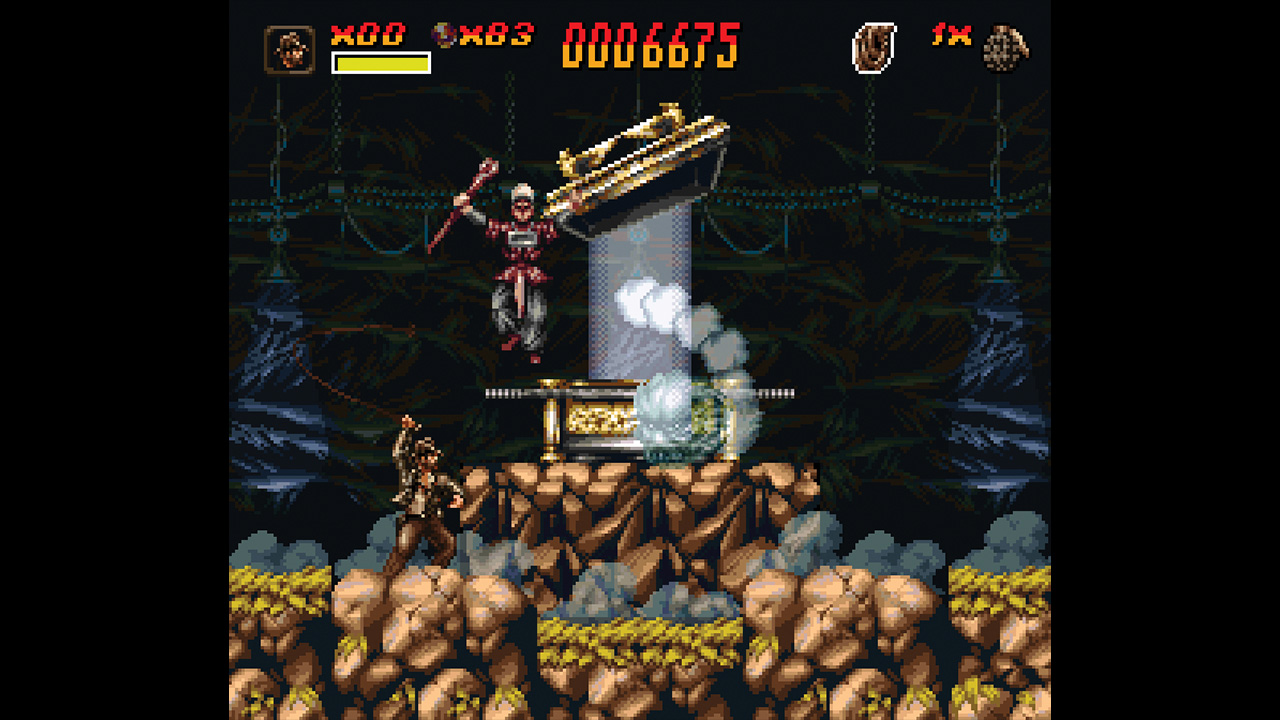 The Holy Grail boss fight in Indiana Jones' Greatest Adventures for SNES - from Retro Gamer magazine