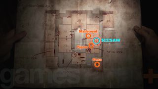 Map to solving the Silent Hill 2 Seesaw puzzle