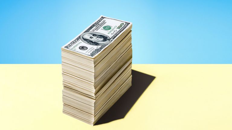 Money, Currency, Cash, Dollar, Banknote, Rectangle, Money handling, Paper, Paper product, Still life photography,