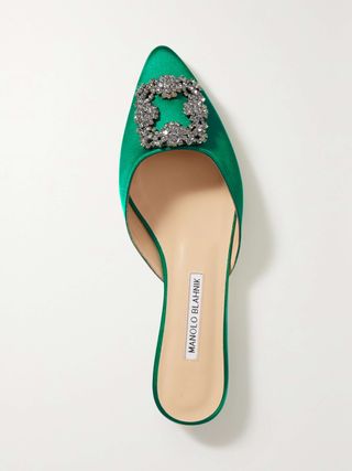 Hangisi Embellished Satin Slippers