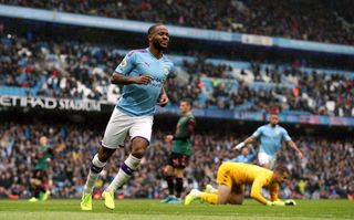 Raheem Sterling has scored 13 goals in 15 appearances in all competitions for City this season