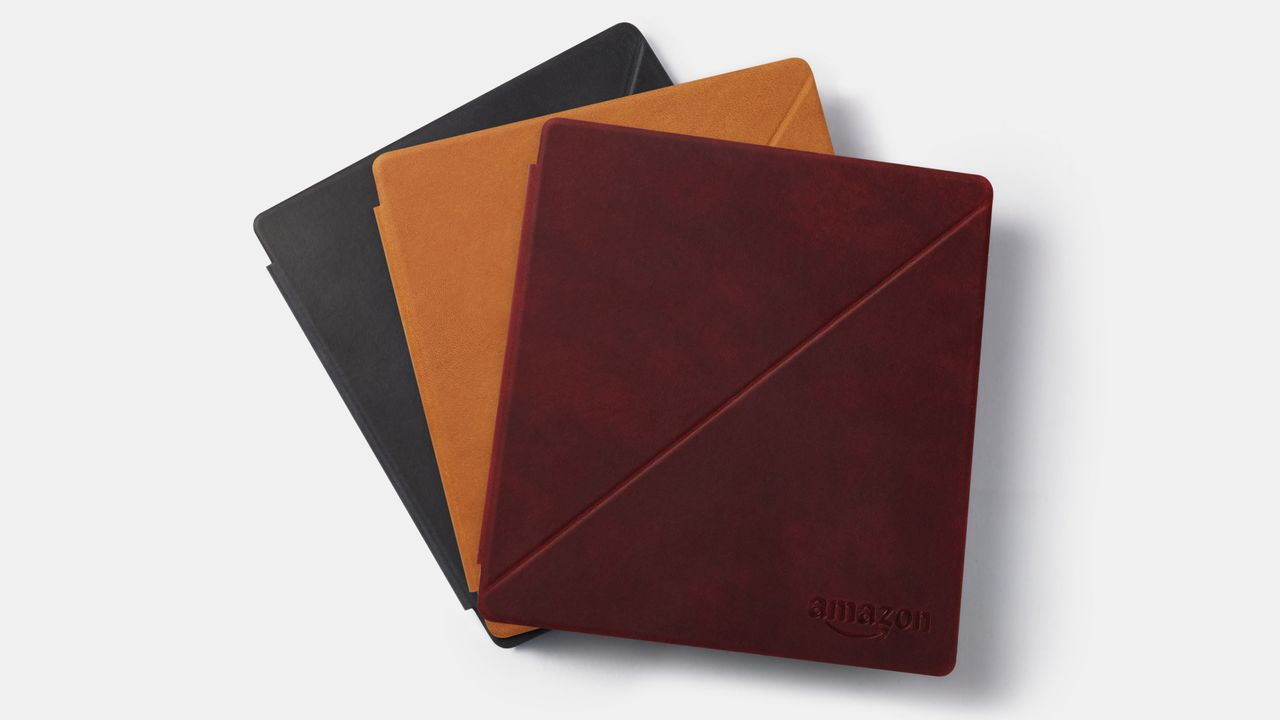 Amazon also offers premium leather options to protect your Kindle Oasis