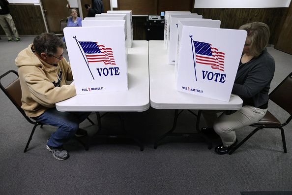 Voters in Red Oak, Iowa.