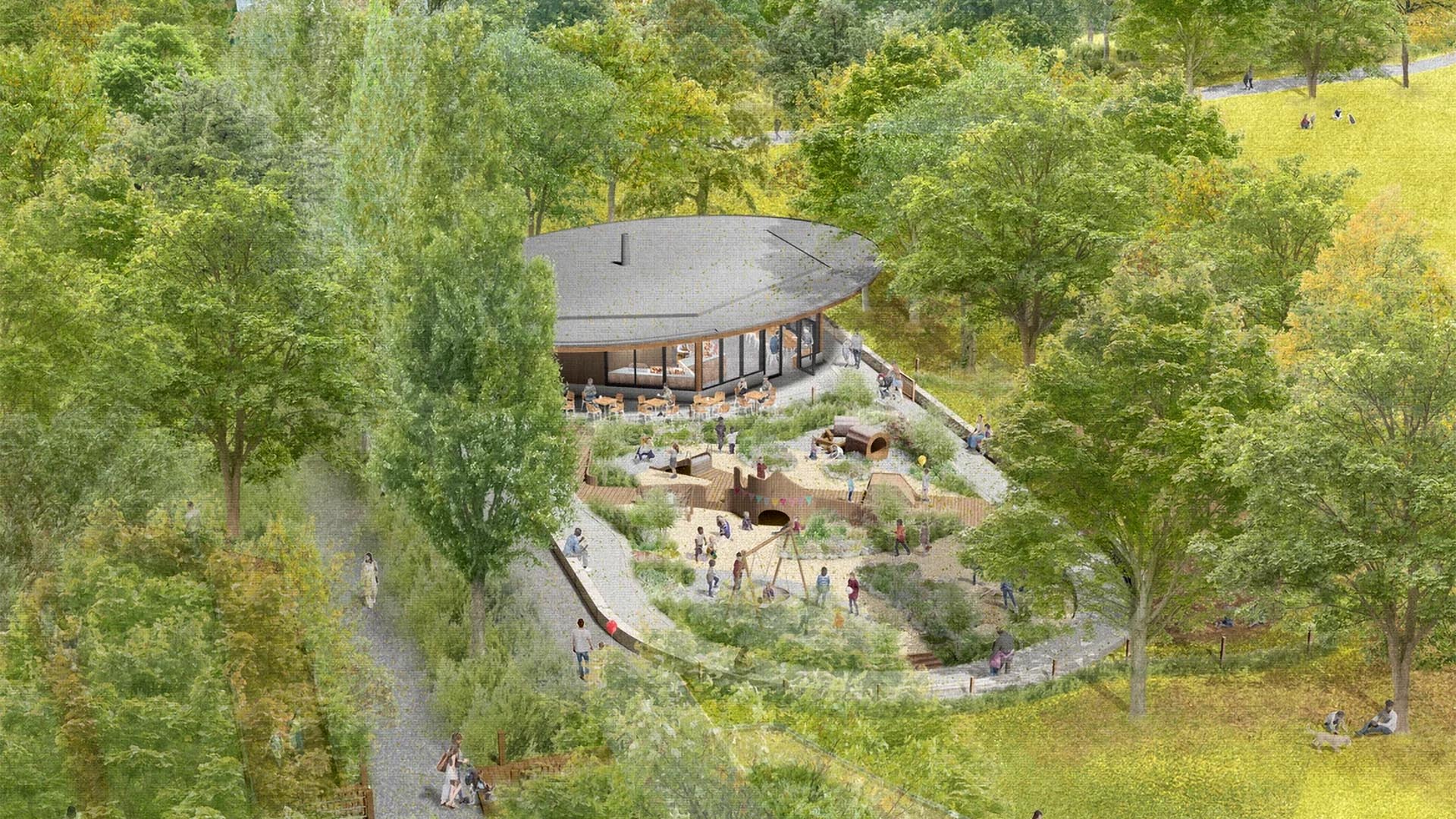 A render of the Horniman Museum gardens. 