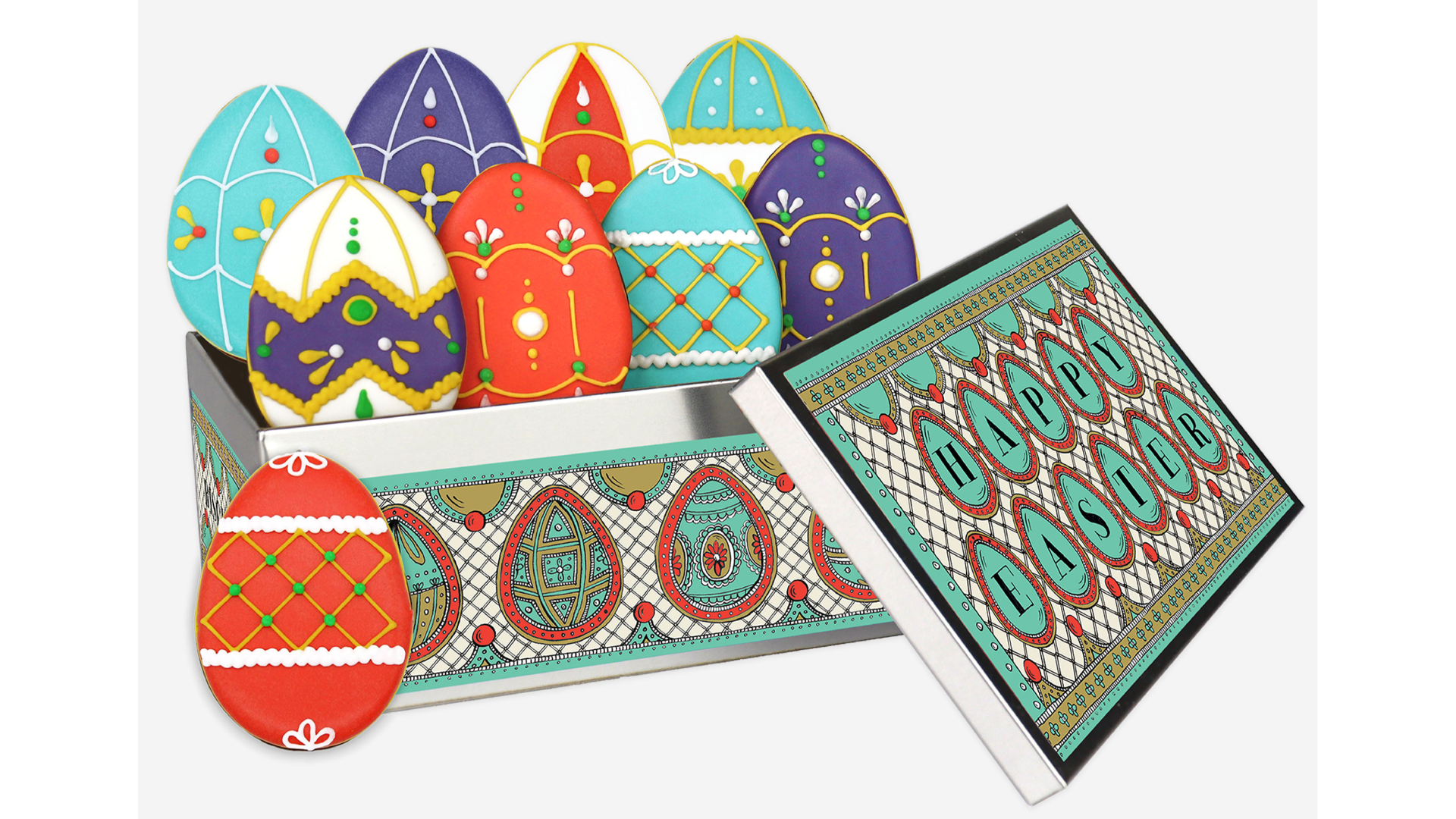 Biscuiteers easter biscuits in tin