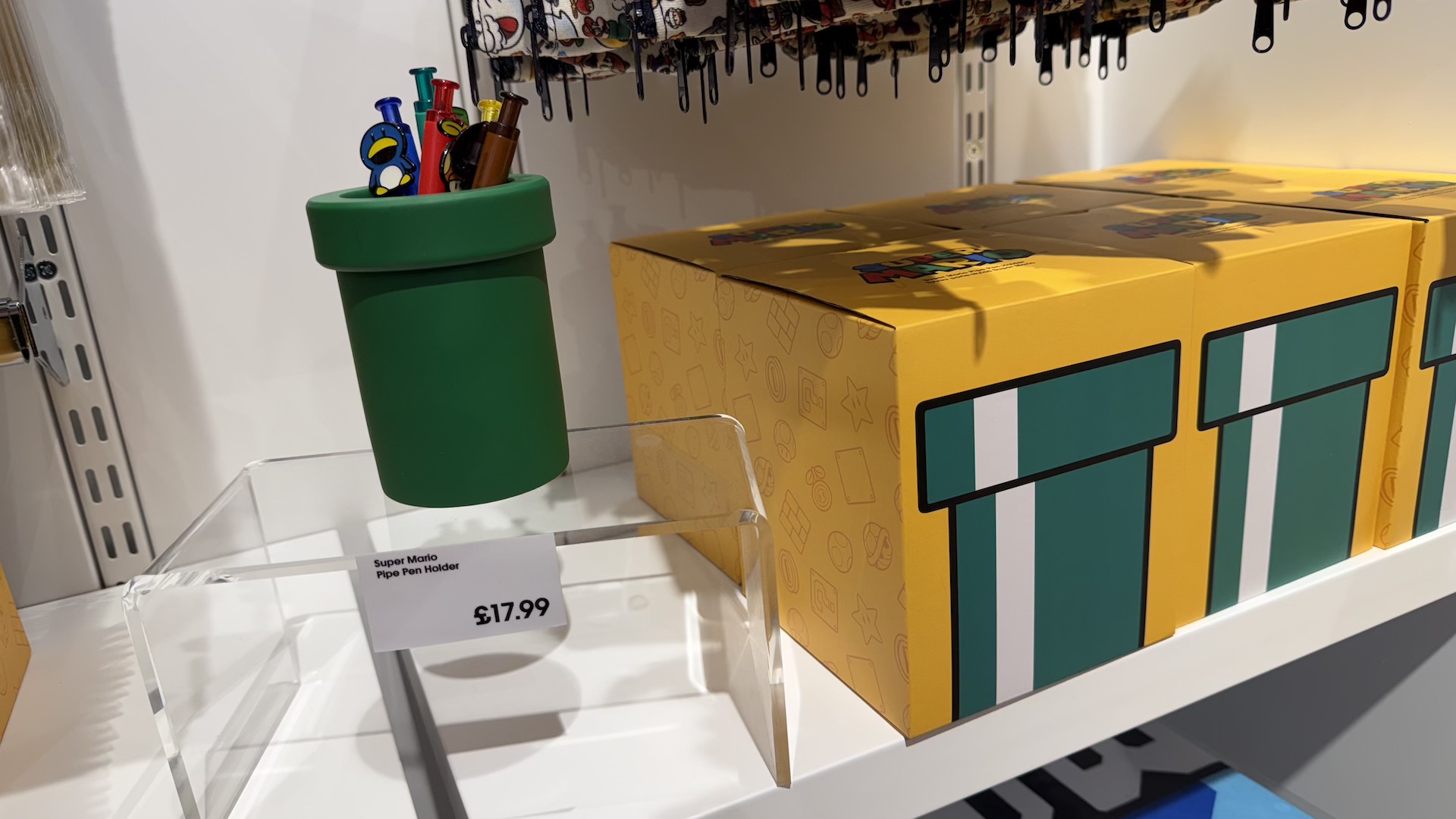Inside the Nintendo Store pop up in Westfield shopping centre, London, UK.