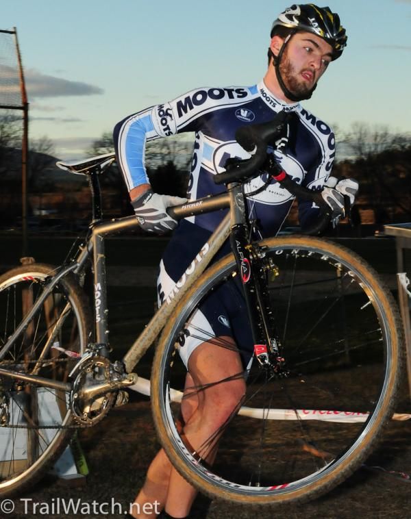 Colin Huston (Moots) runs the barriers
