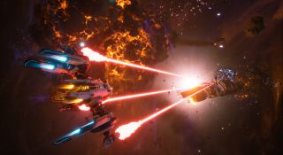 Shooting another ship in Everspace 2