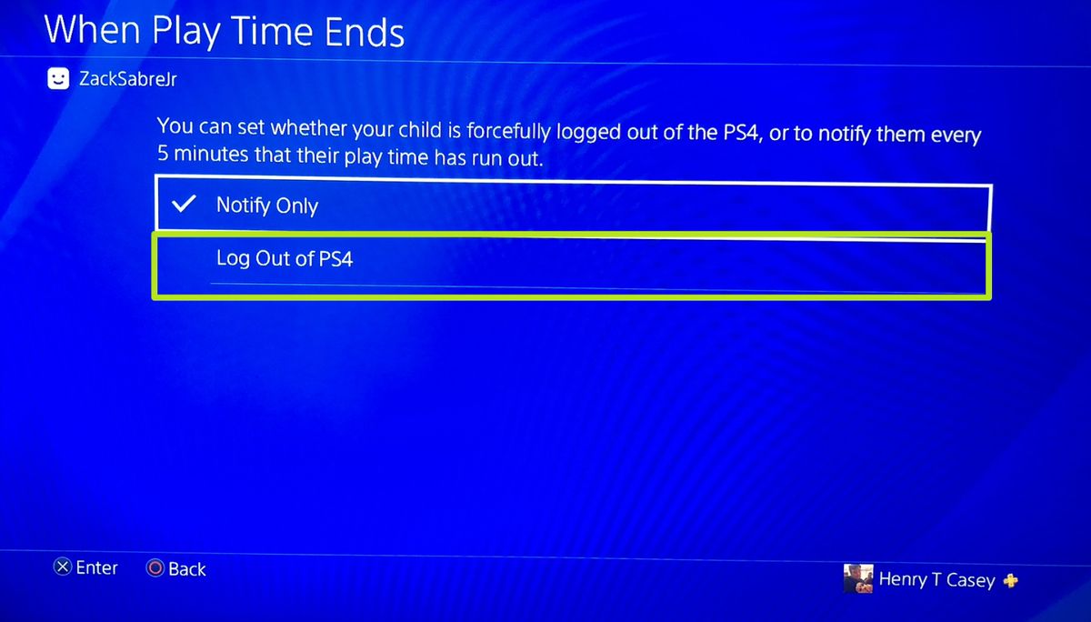 playstation parental controls time limit