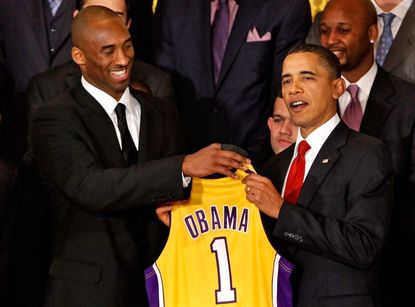 Kobe Bryant With Barack Obama