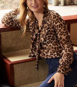 Image of leopard print blouse