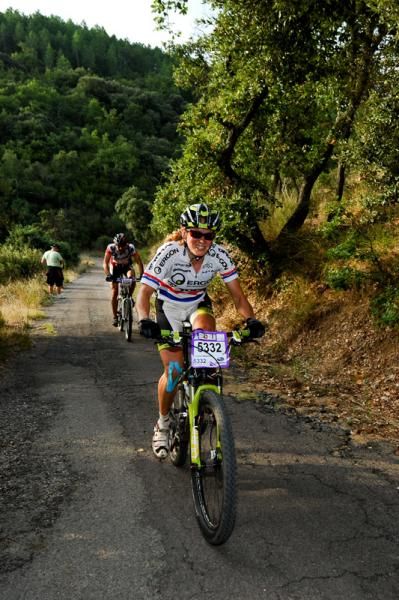 Sally Bigham (Topeak Ergon) on her way to a win.