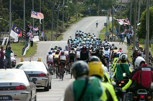 There is always obviously plenty of support for the local riders in the tour.