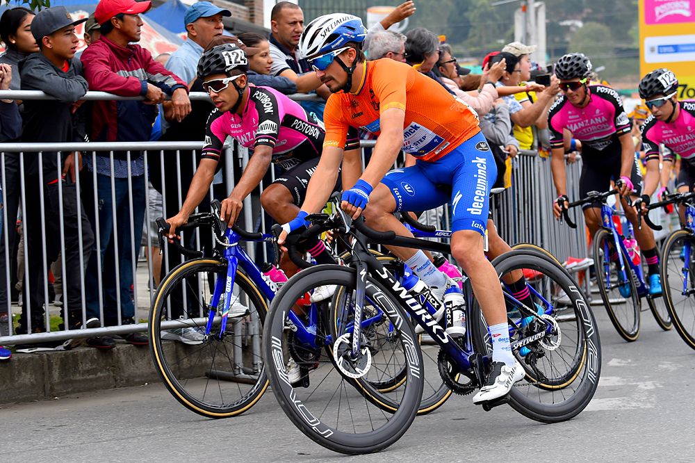 Julian Alaphilippe (Deceuninck-QuickStep) racing the final stage at Tour Colombia