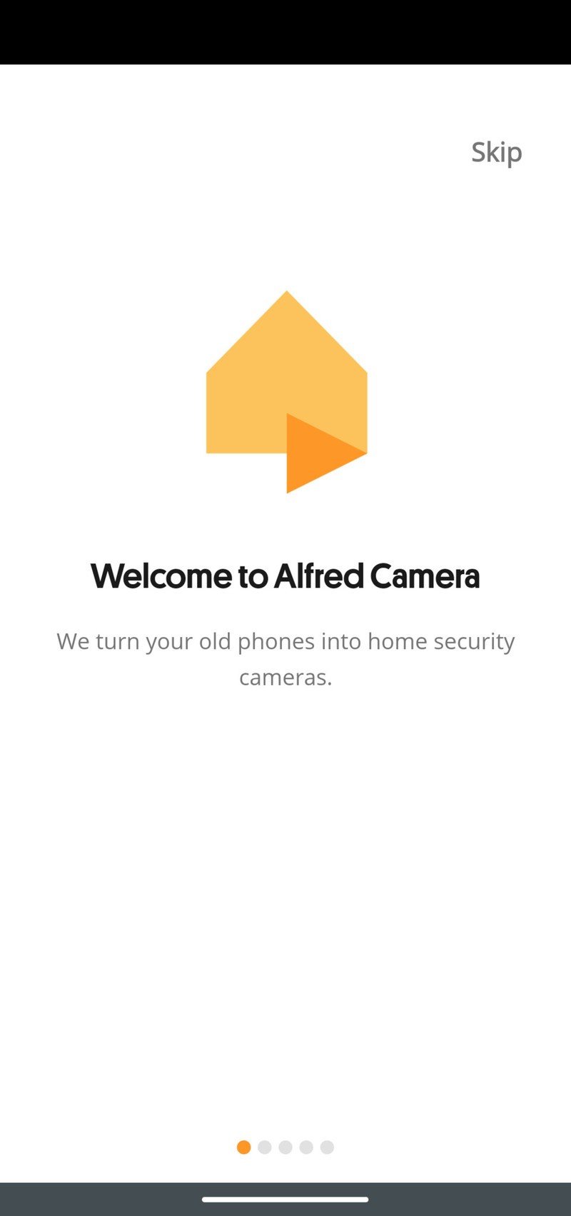 Alfred app camera setup