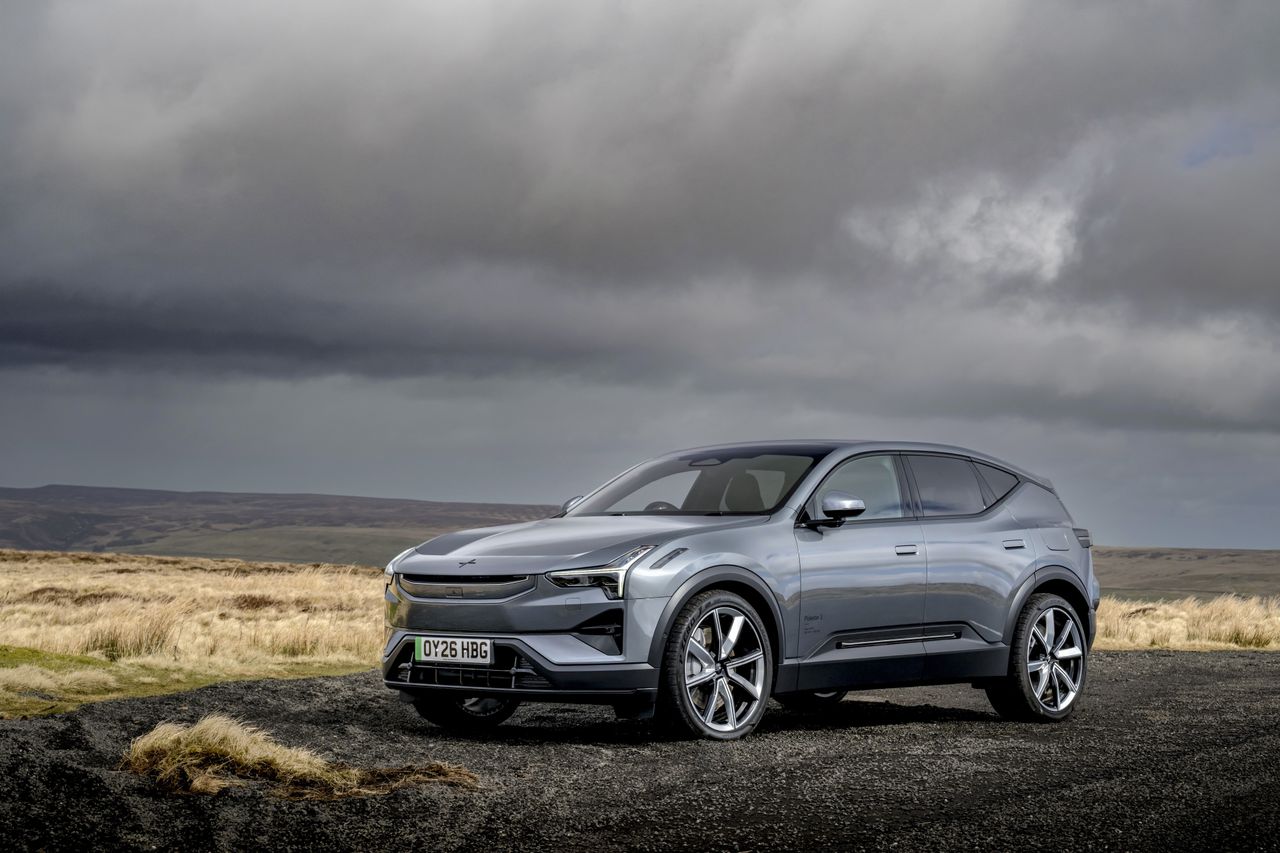 The Polestar 3. Svelte Swedish style photographed in Northumbrian countryside