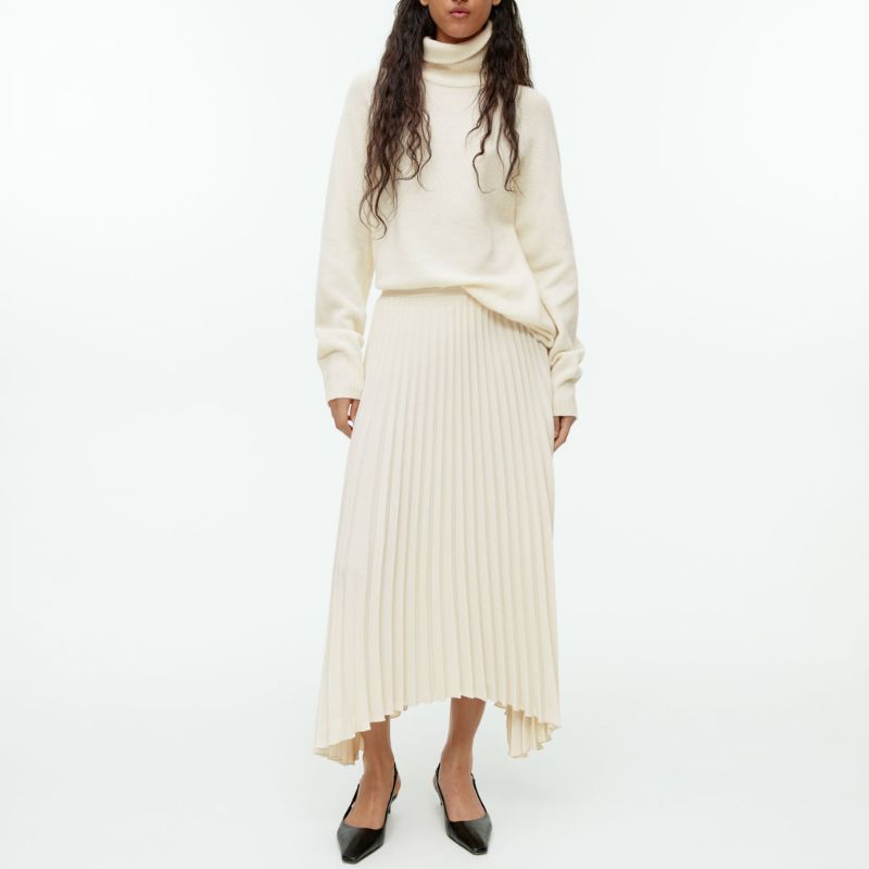 Pleated Maxi Skirt 