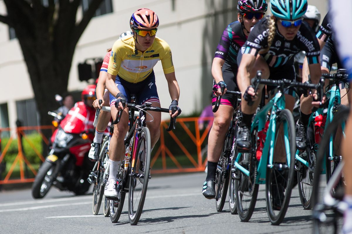 Megan Guarnier (Boels Dolman) on her way to the win