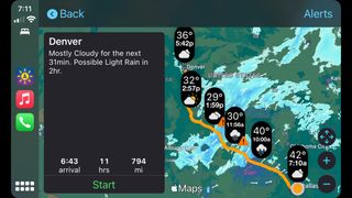 Weather On The Way Apple CarPlay app