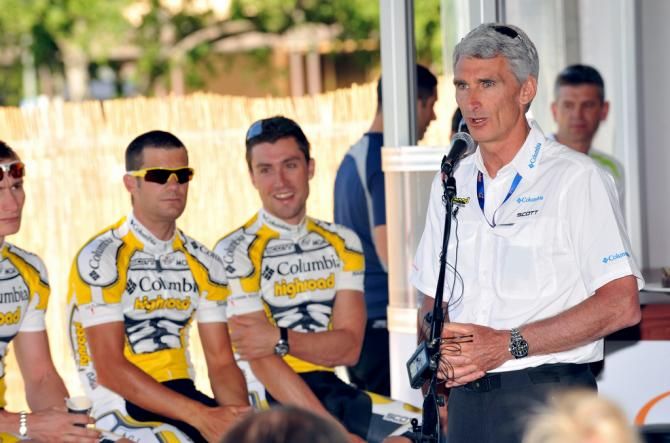 Allan Peiper presenting Team Colombia to the press