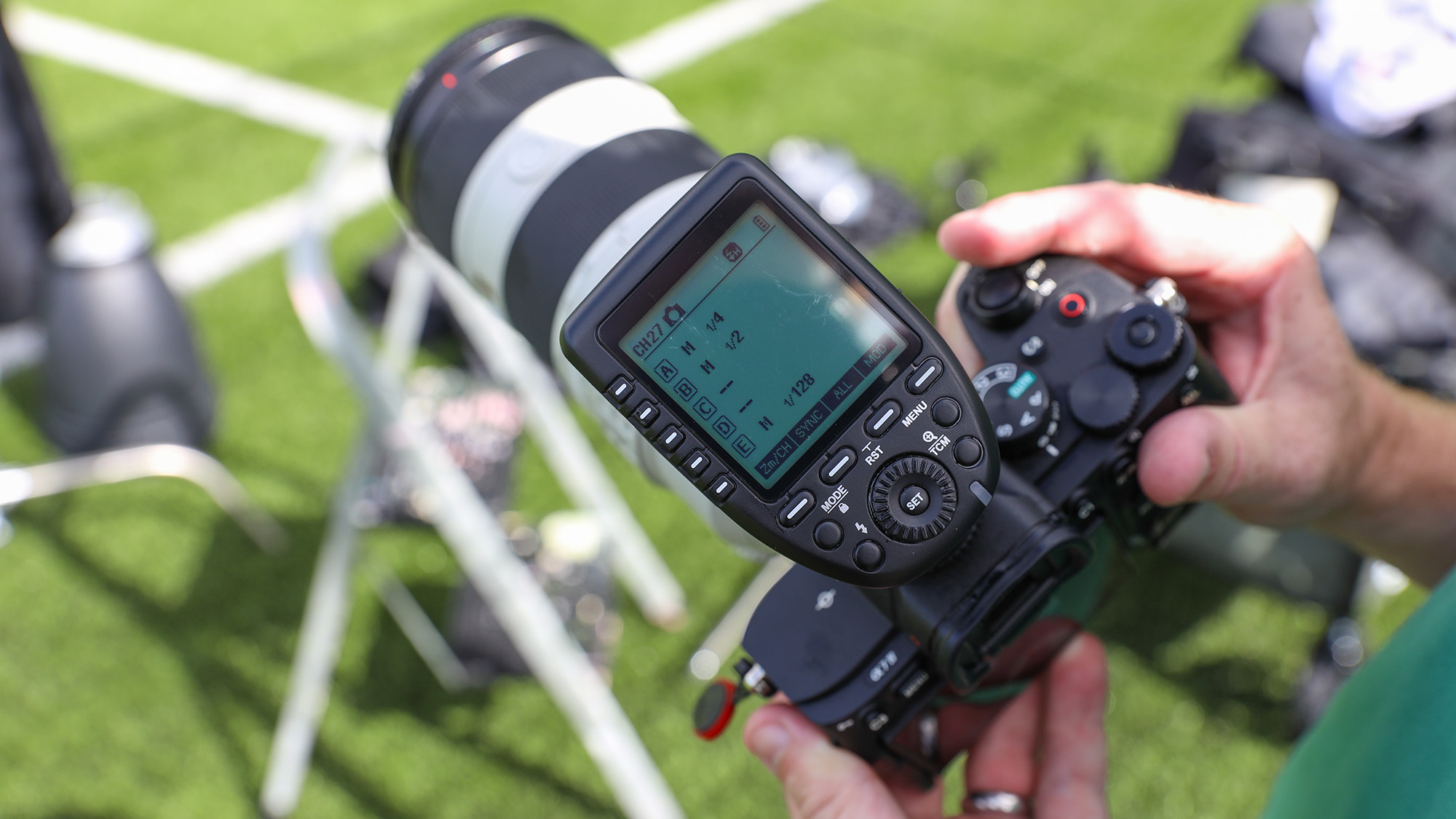 Equipment setup for sports photography