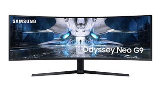 Product shot of Samsung Odyssey Neo G9, one of the best ultrawide monitors