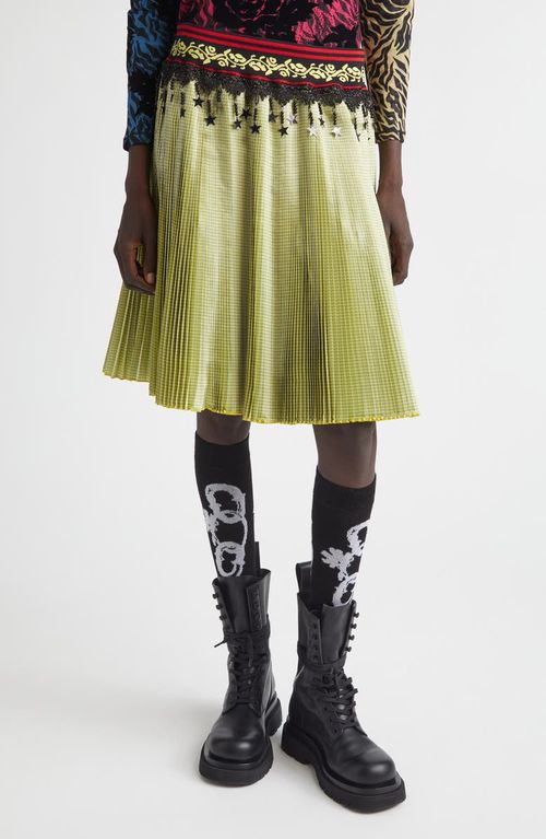 Stacey Pleated Plaid Skirt