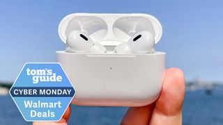 AirPods Pro 2 in hand with Cyber Monday deal