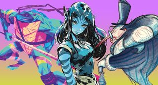 Fan art inspired by Teenage Mutant Ninja Turtles, Avatar and Penguin from Batman