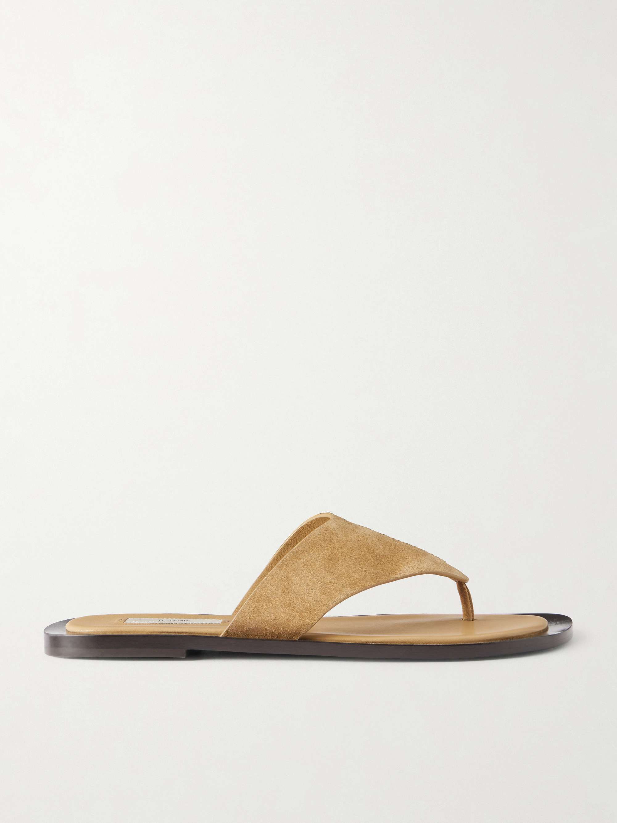Suede Thong Sandals