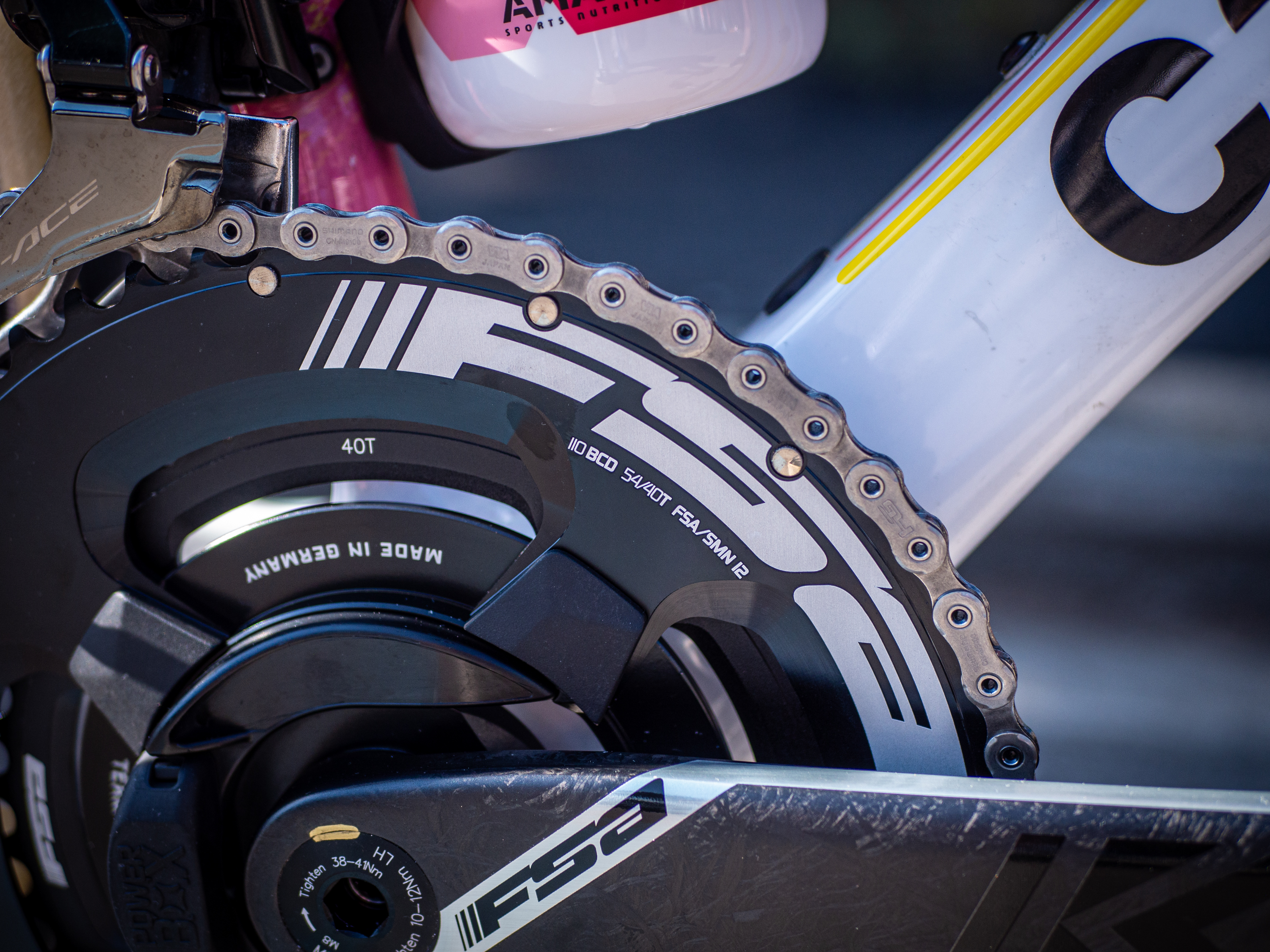 Recording Powless' data is the FSA K-Force Team Powerbox spider-based power meter