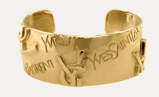 YSL jewellery gold cuff