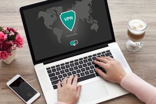A VPN on a laptop