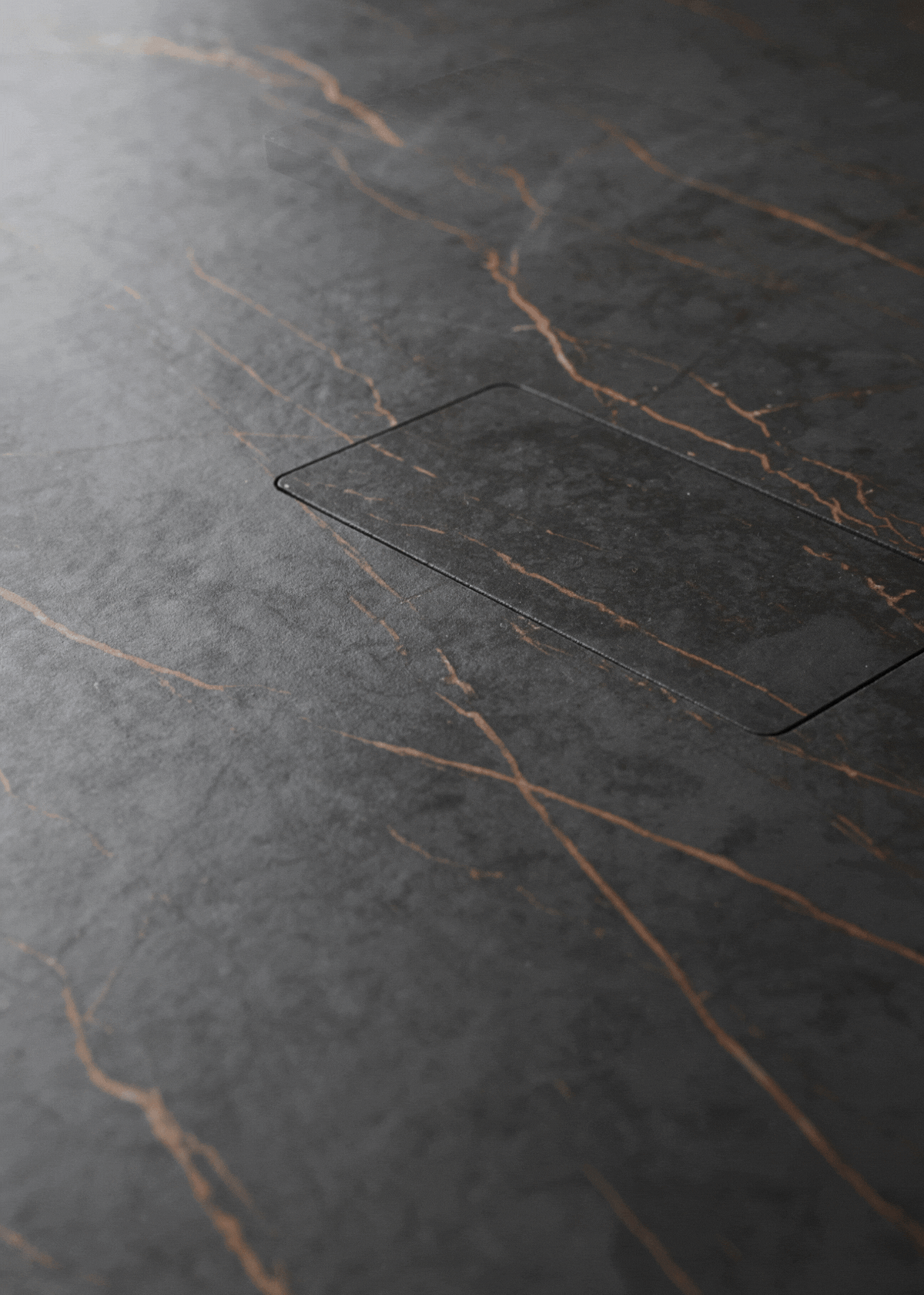 concealed pop up plug sockets in a kitchen island