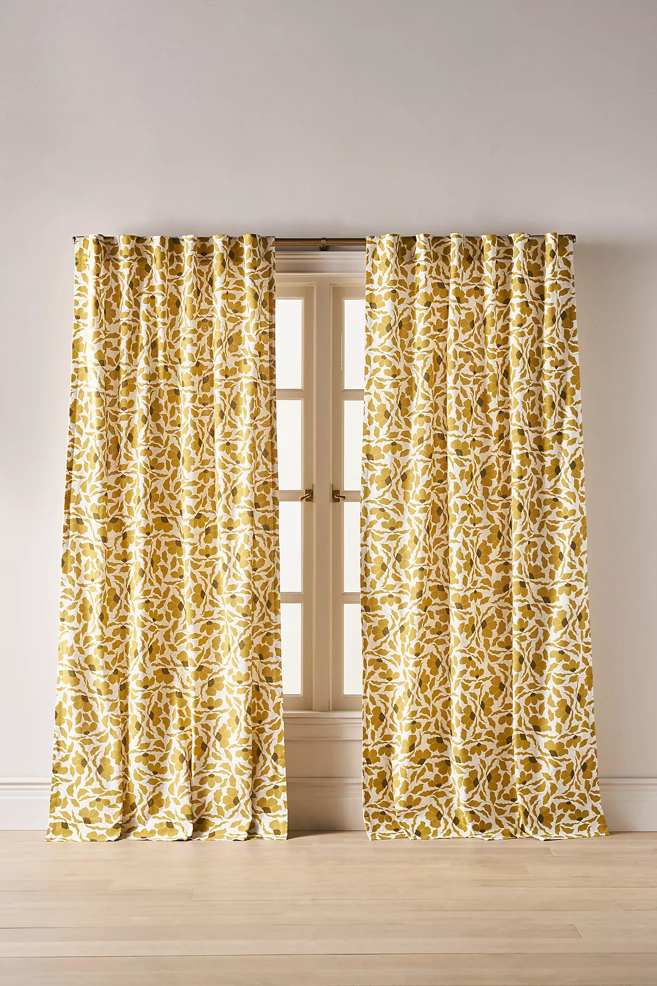 Mckenzie Parrott Cotton Printed Floral Curtain