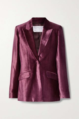 Gabriela Hearst + NET SUSTAIN Leary organic silk-velvet blazer
