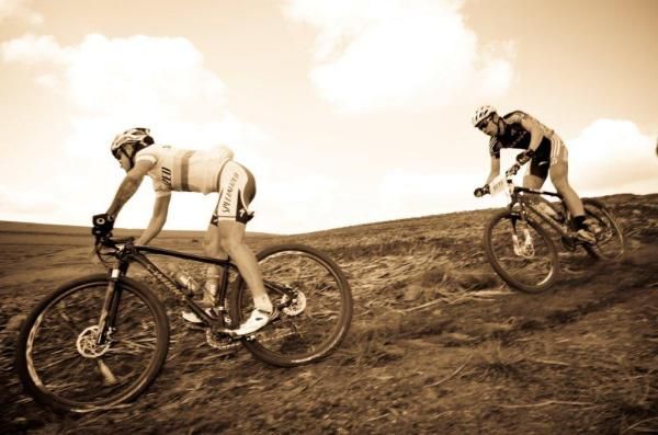 Burry Stander leads Philip Buys through some technical sections