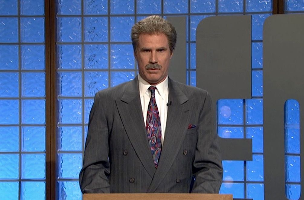 Trebek (Ferrell) loses contron on SNL