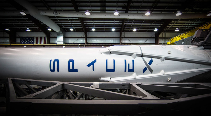 Falcon 9 in Hanger