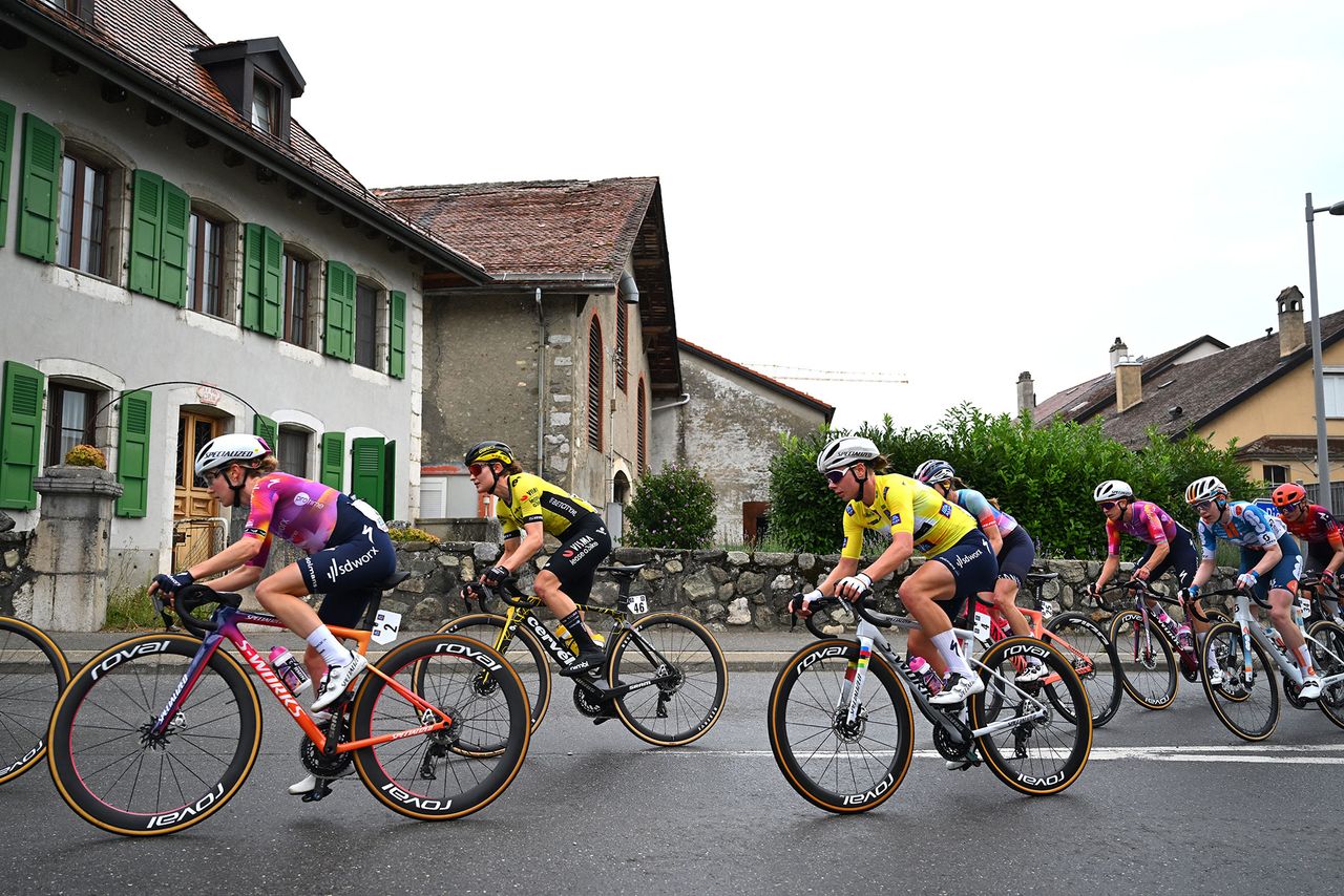 Race leader Lotte Kopecky during stage 3