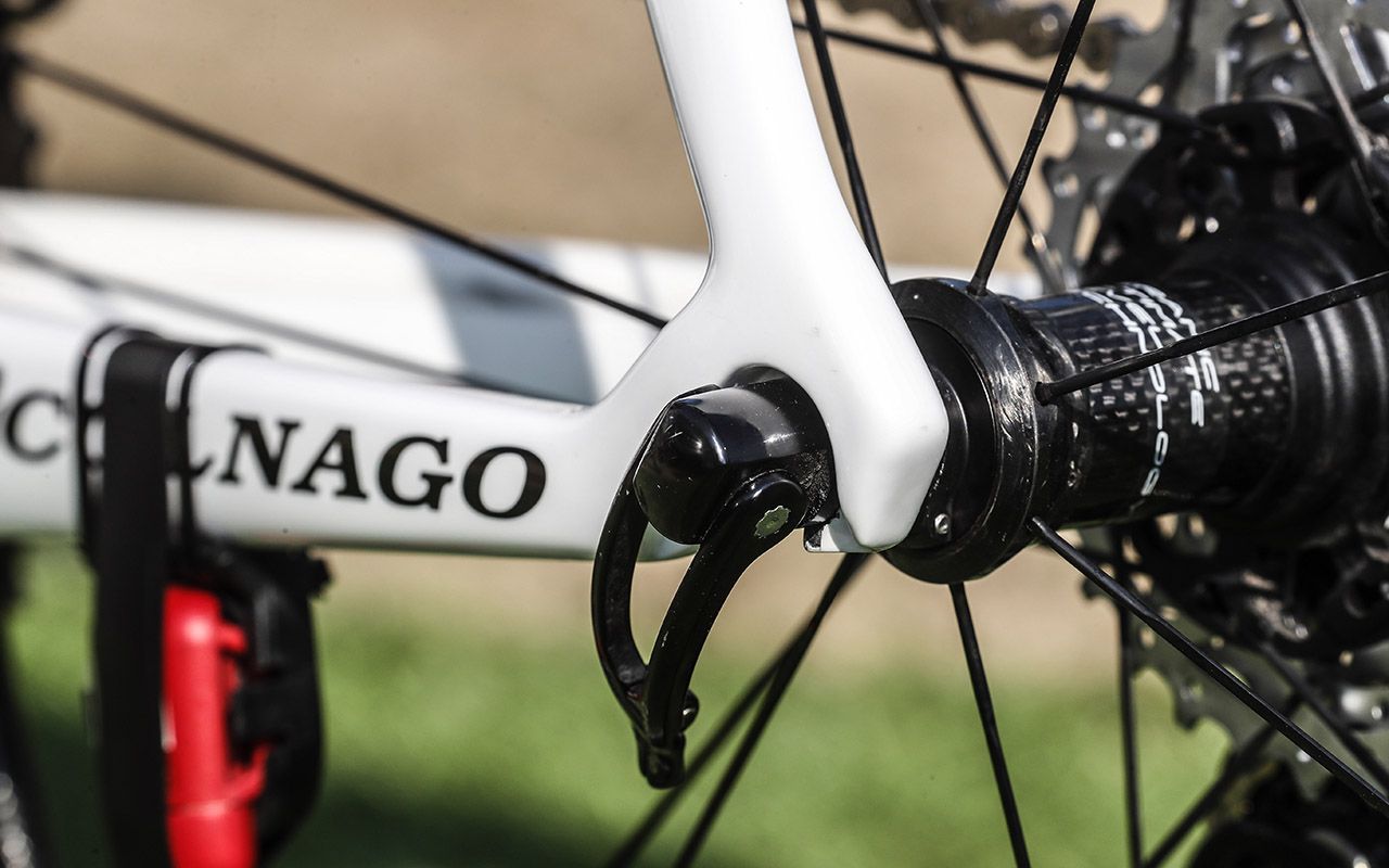 A look at the hubs on the Campagnolo Bora wheels