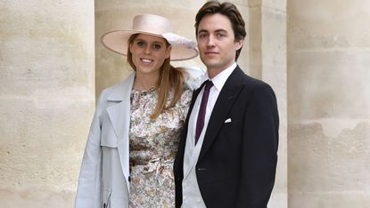 paris, france october 19 princess beatrice d’york and her fiance edoardo mapelli mozzi attend the wedding of prince jean christophe napoleon and olympia von arco zinneberg at les invalides on october 19, 2019 in paris, france photo by luc castelgetty images