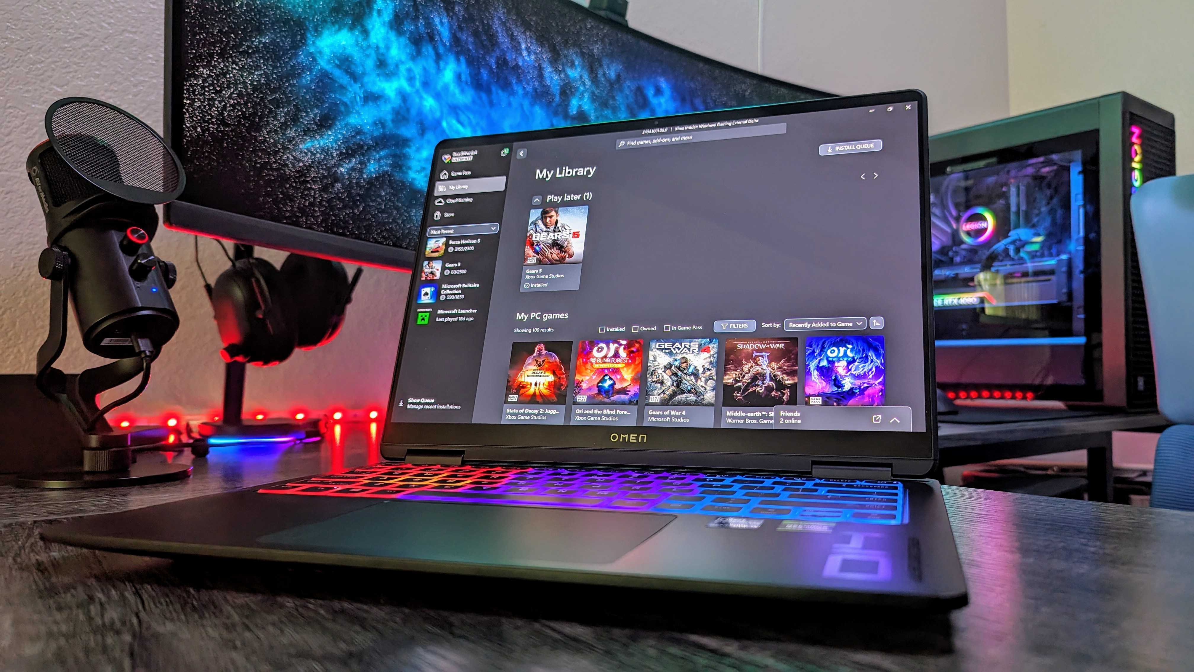 Image of the HP OMEN Transcend 14 gaming laptop.