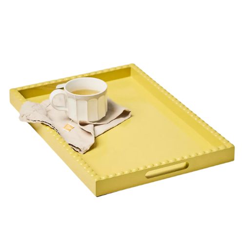 Anthropologie, Amelia Lacquer Tray in Yellow