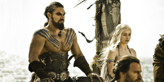 Game of Thrones Jason Momoa Khal Drogo Emilia Clarke Daenerys HBO